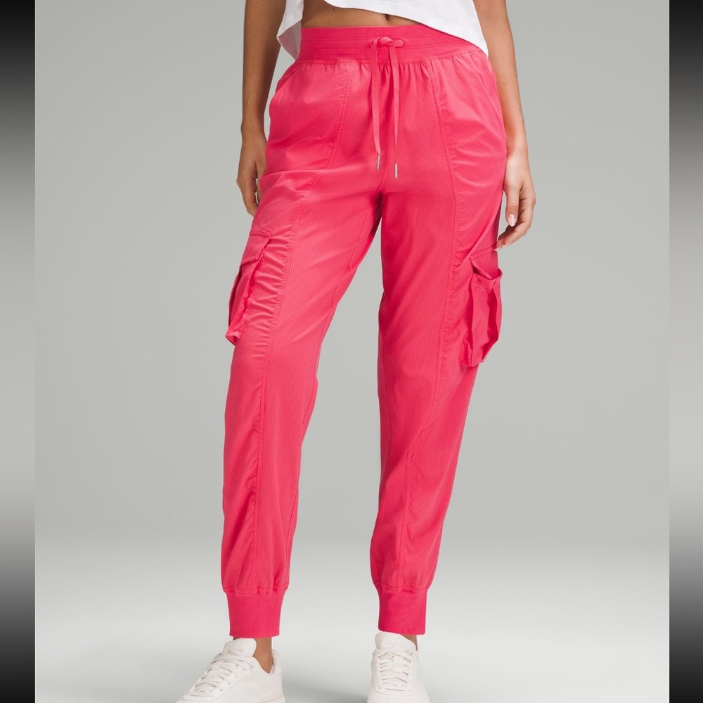 Lululemon Athletica Red Track Pants for Active Comfort